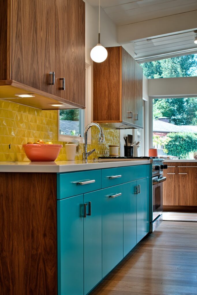 Colorful Laminate Countertops and Backsplashes