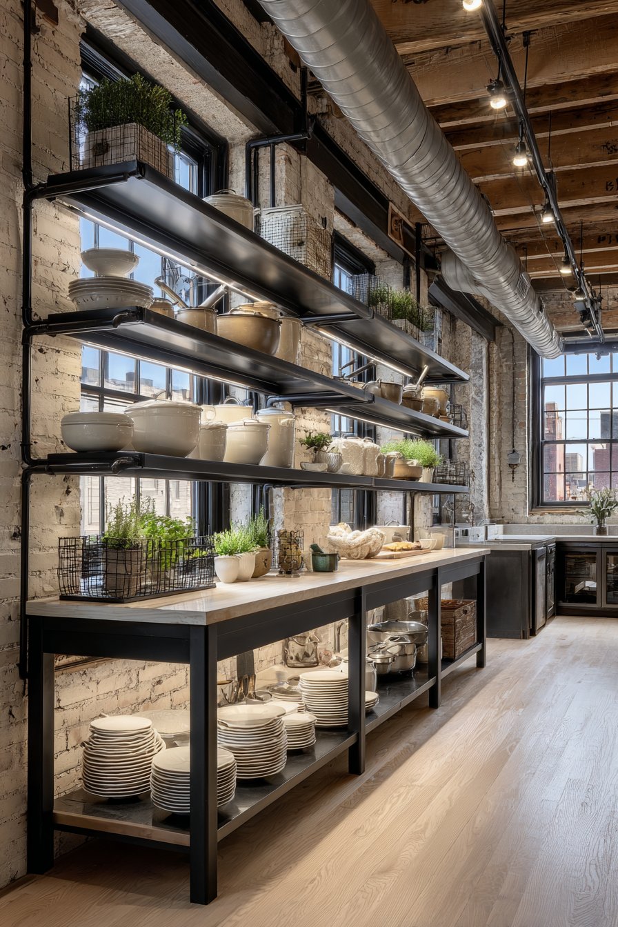  Install Open Metal Shelving Systems