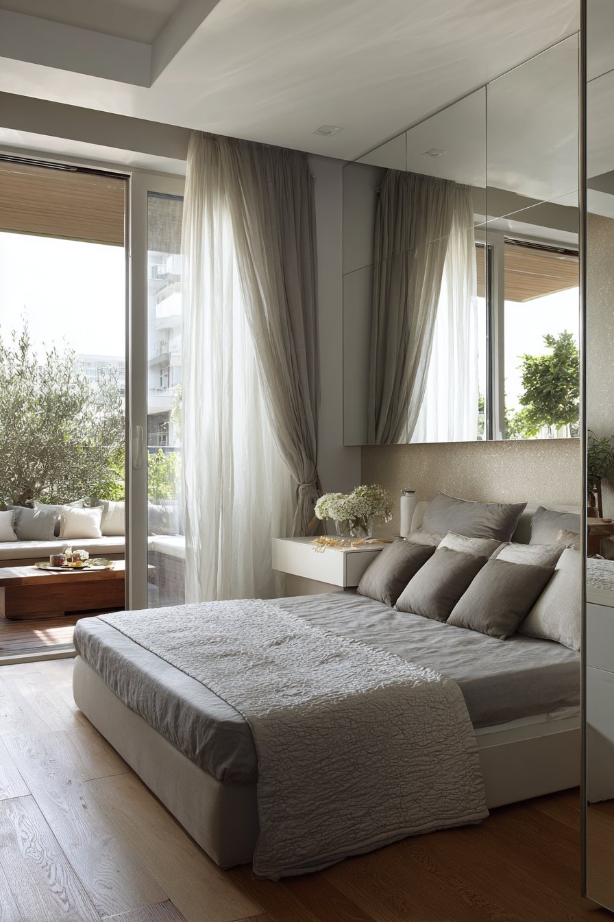 Strategic Mirror Placement Doubles Visual Space