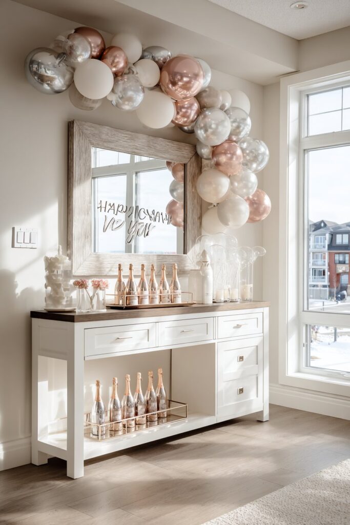 Modern Entryway Welcome Display