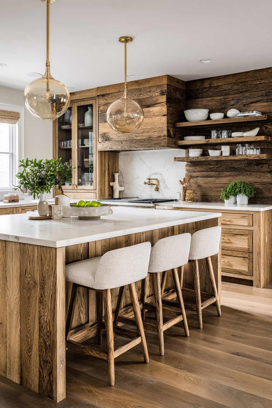 Choose Natural Wood Cabinetry and Paneling