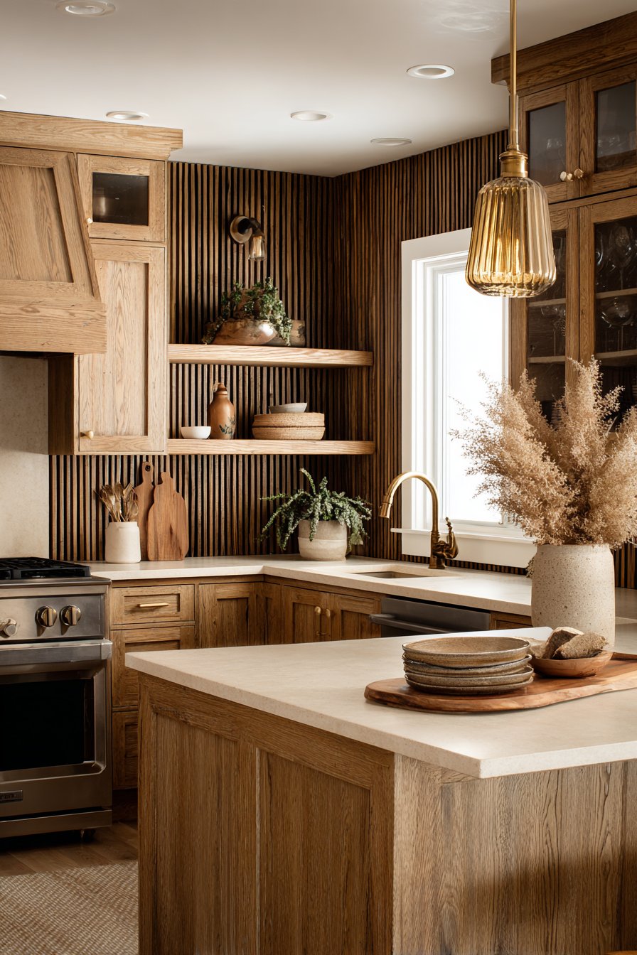 Choose Natural Wood Cabinetry and Paneling