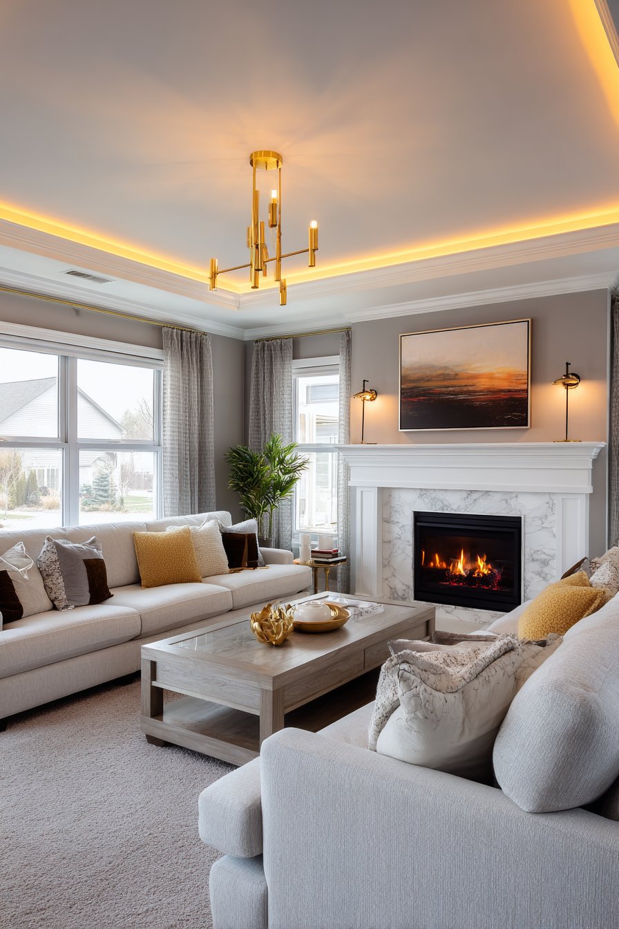 Layered Lighting Design Establishes Ambiance and Functionality