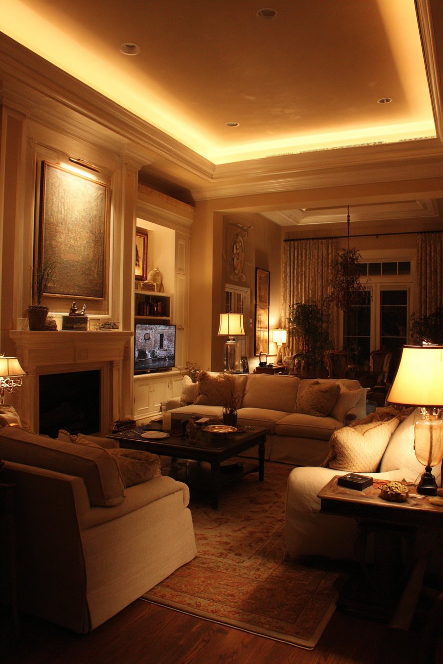 Layered Lighting Design Establishes Ambiance and Functionality