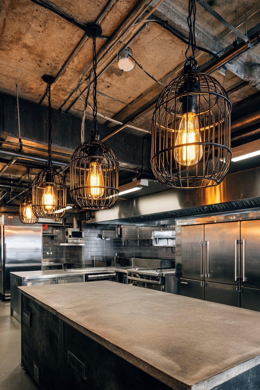 Incorporate Industrial Pendant Lighting