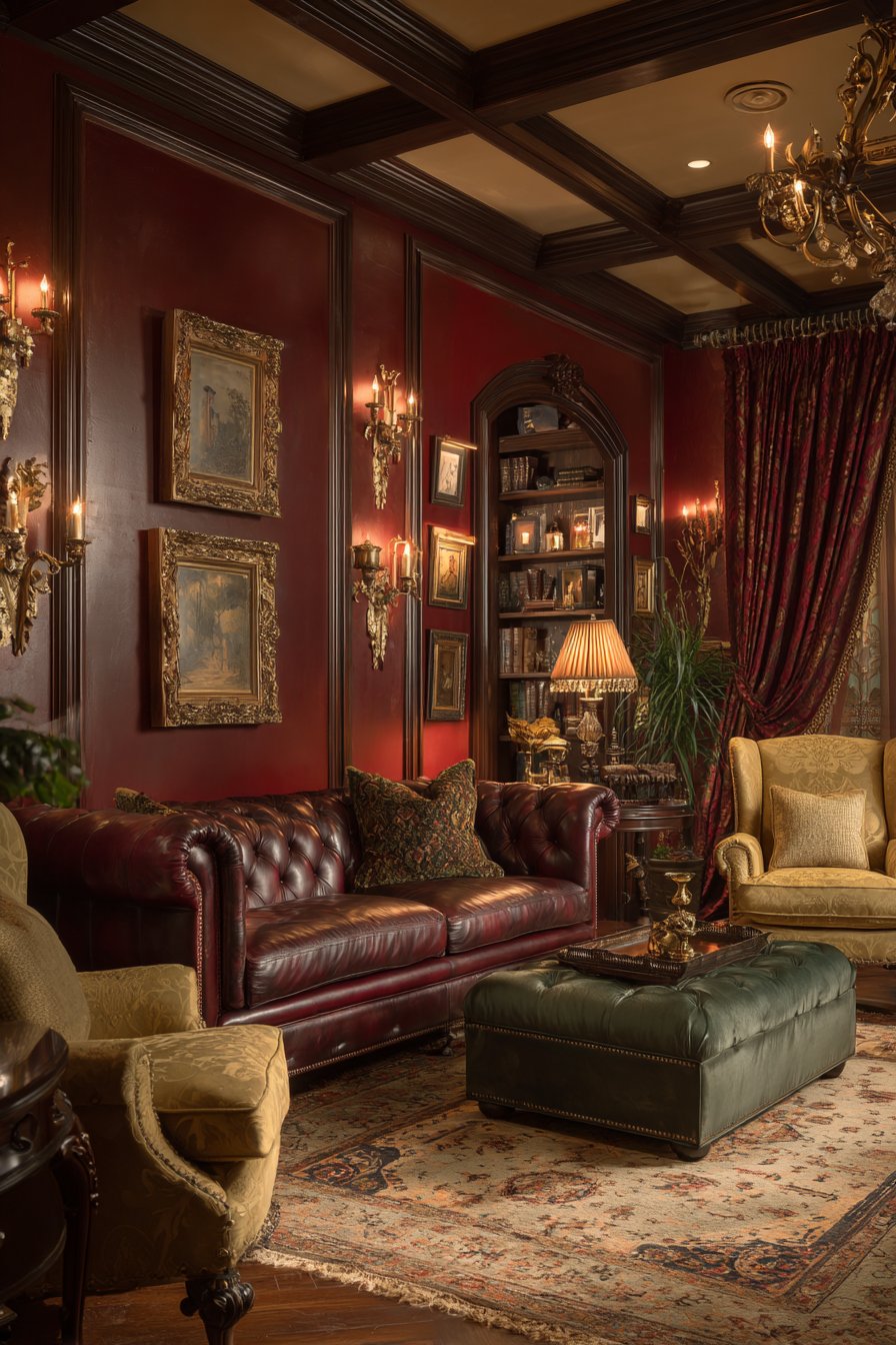 Burgundy and Wine Tones Add Regal Warmth