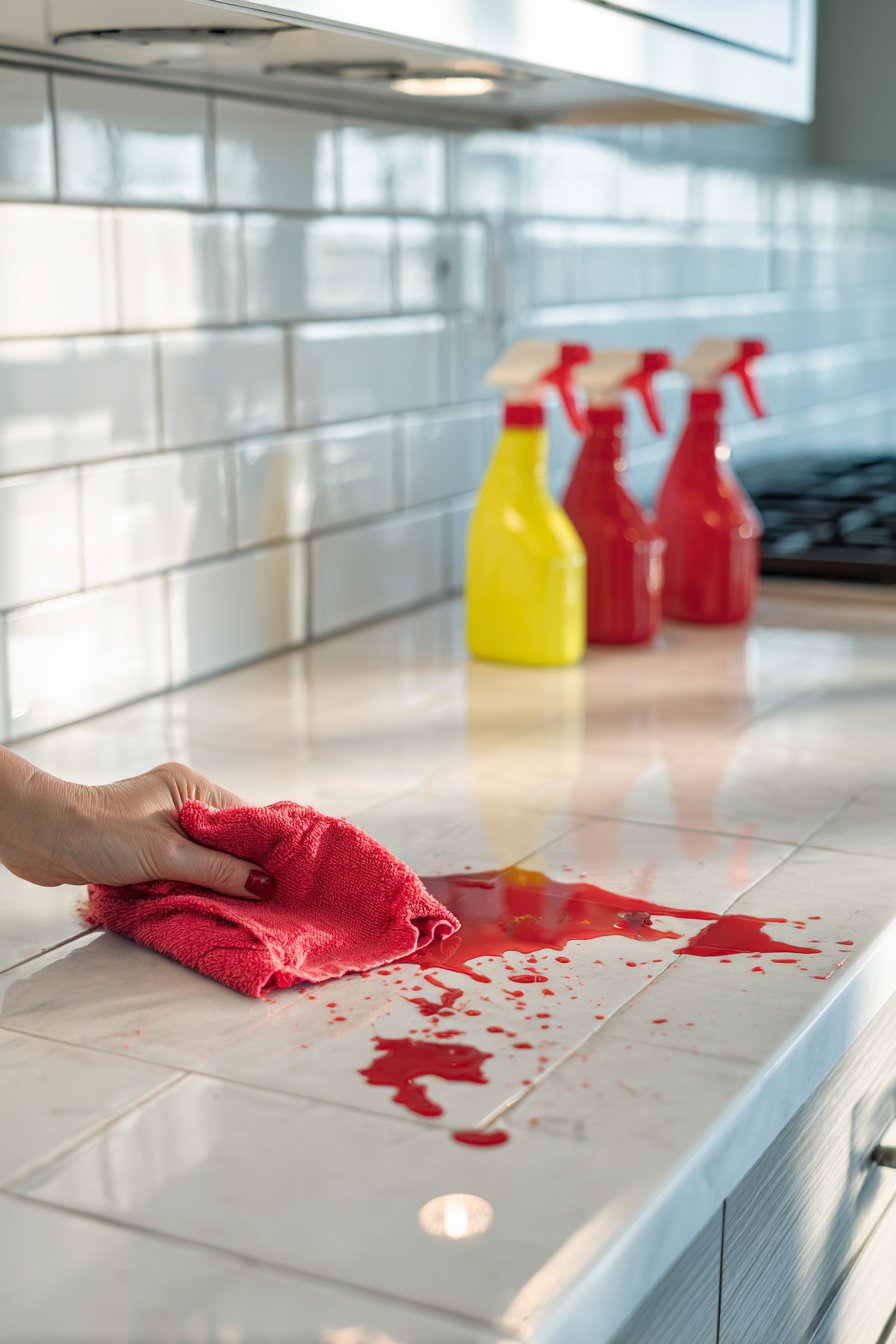 Tackle Spills and Splatters Immediately