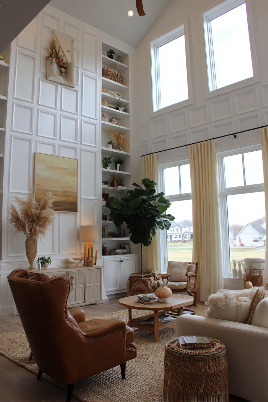 Utilize Vertical Space with Tall Furniture and Decor