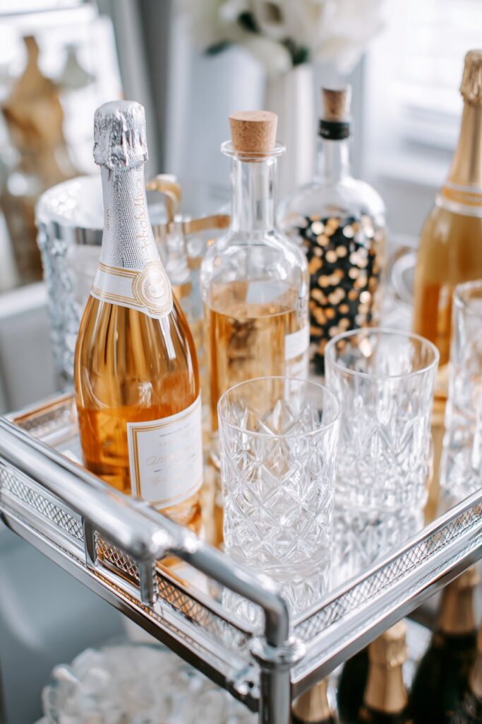 Minimalist Bar Cart Celebration