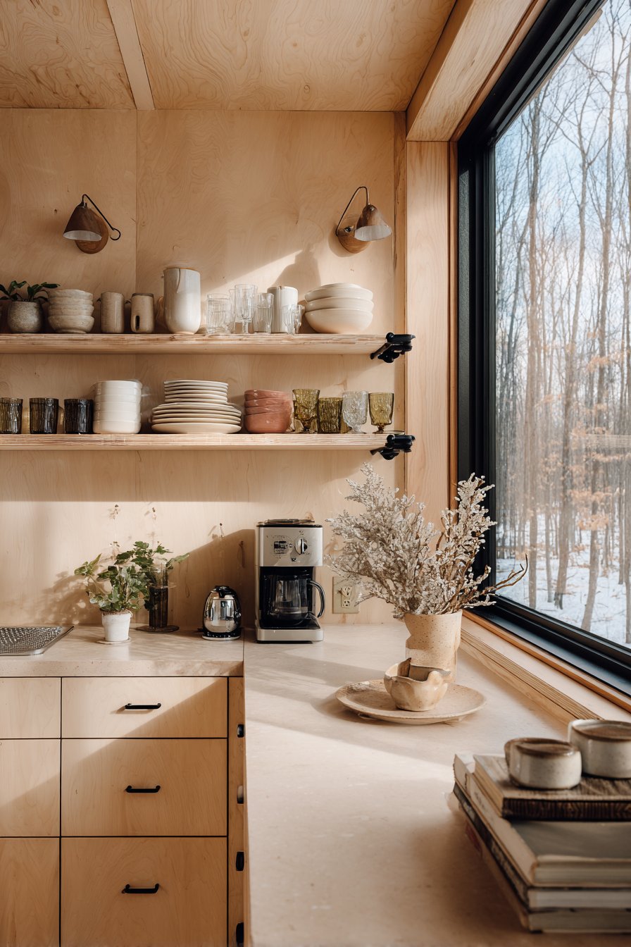 Install Open Shelving Strategically