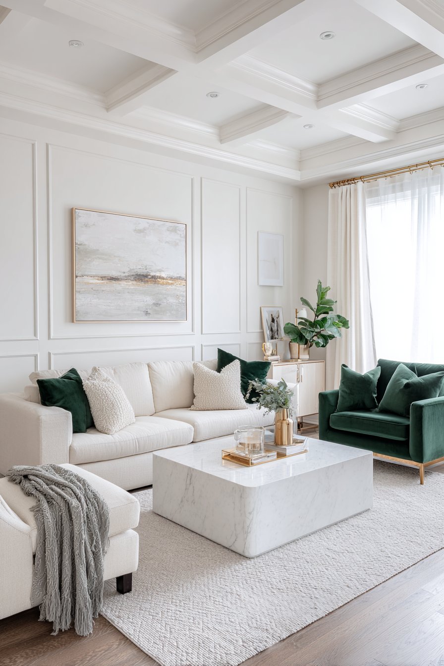 Neutral Color Palettes with Sophisticated Accents Provide Timeless Elegance