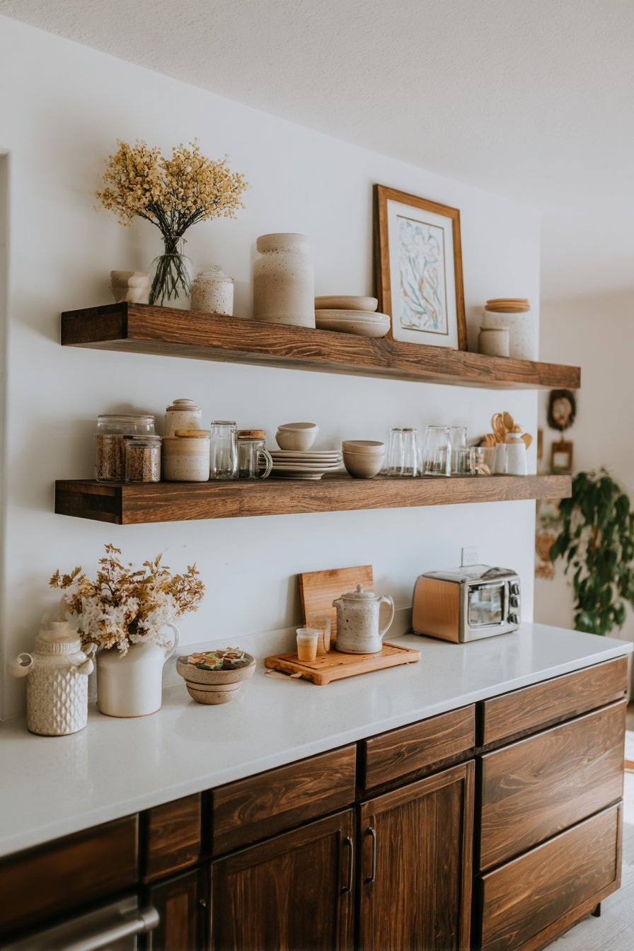 Open Shelving Displaying