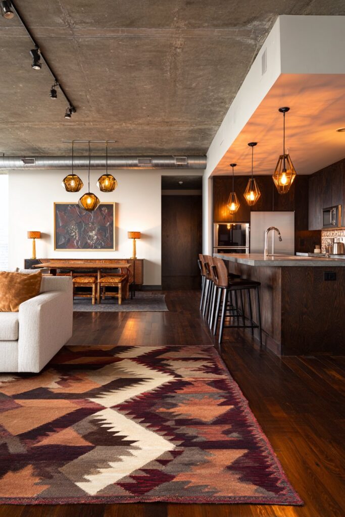 Define Zones with Flooring and Lighting Changes