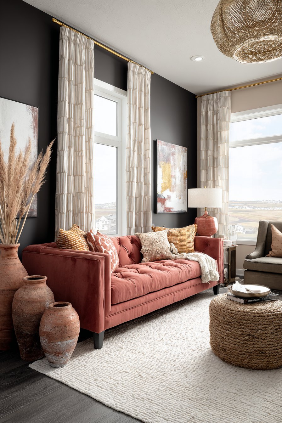 Dusty Mauve and Terracotta Bring Unexpected Sophistication