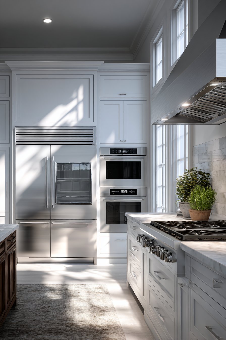 Professional-Grade Stainless Steel Appliances