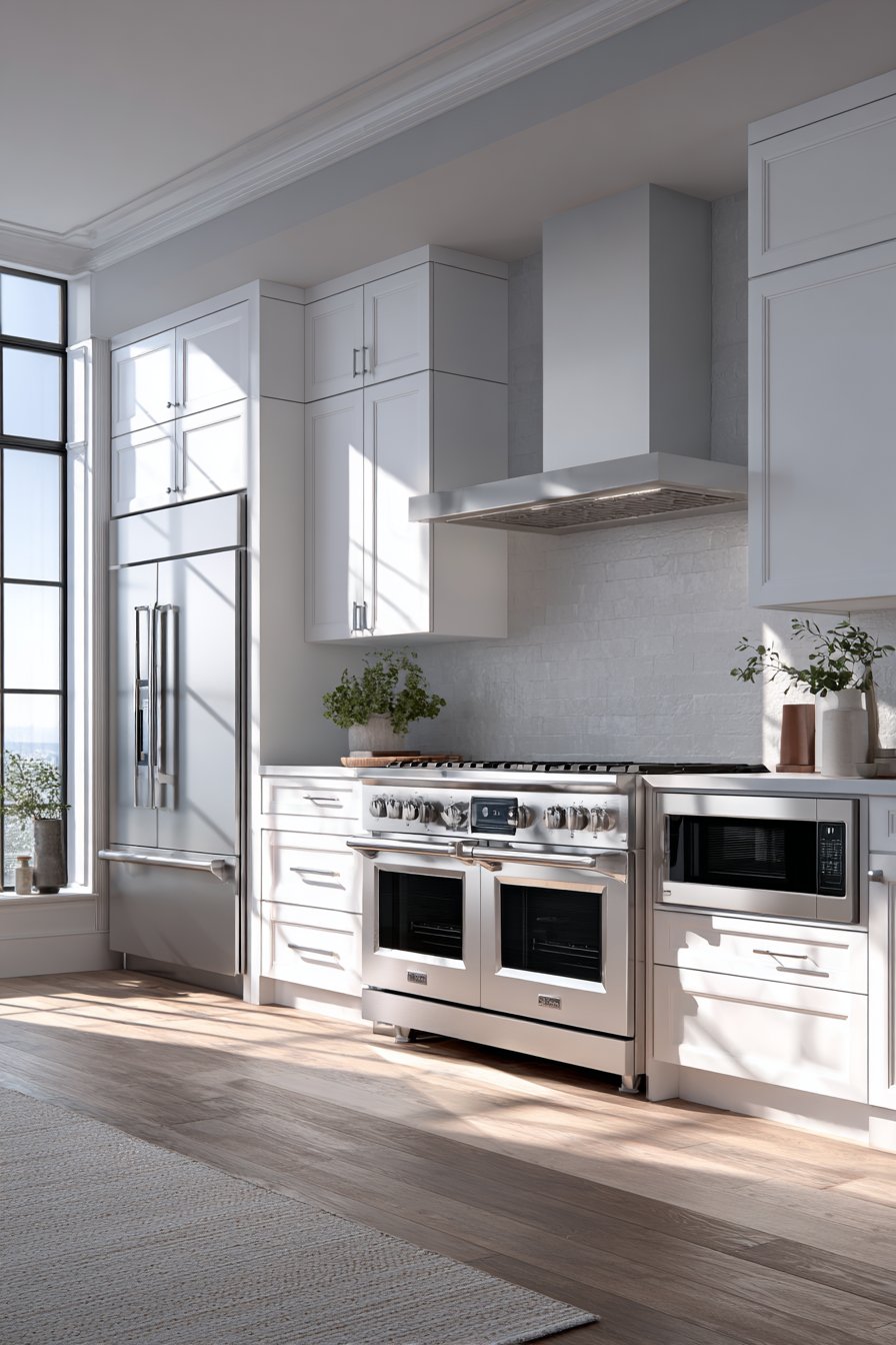 Professional-Grade Stainless Steel Appliances