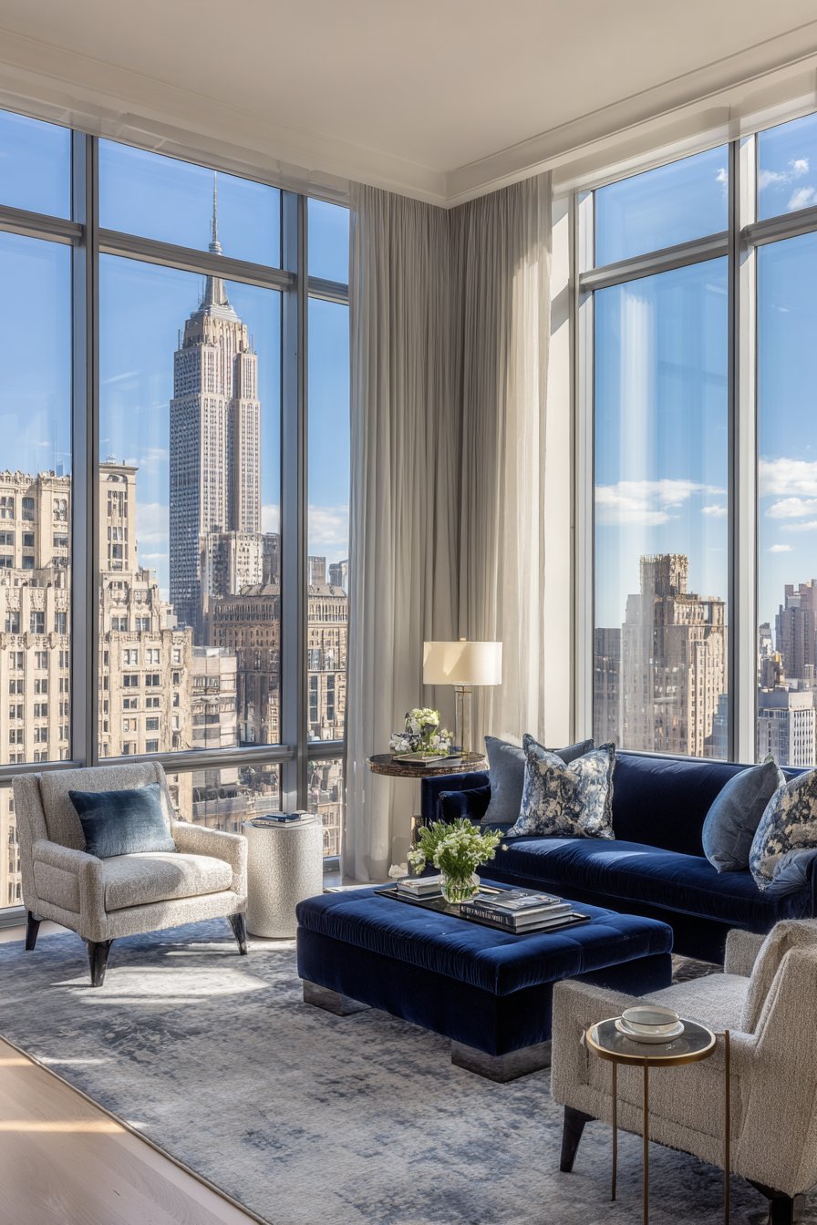 Luxurious Textiles and Textures Add Depth and Comfort