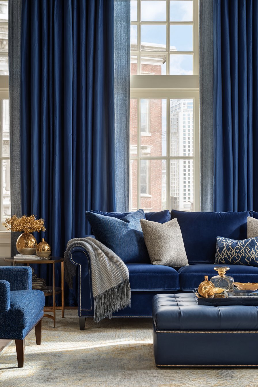 Luxurious Textiles and Textures Add Depth and Comfort