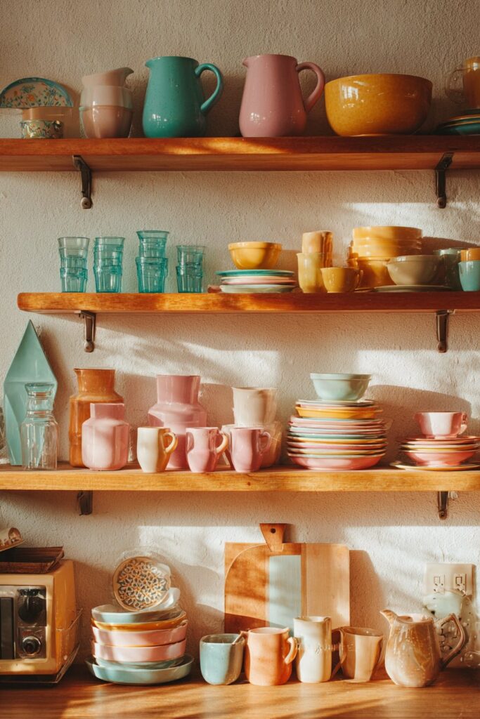 Open Shelving with Minimal Display