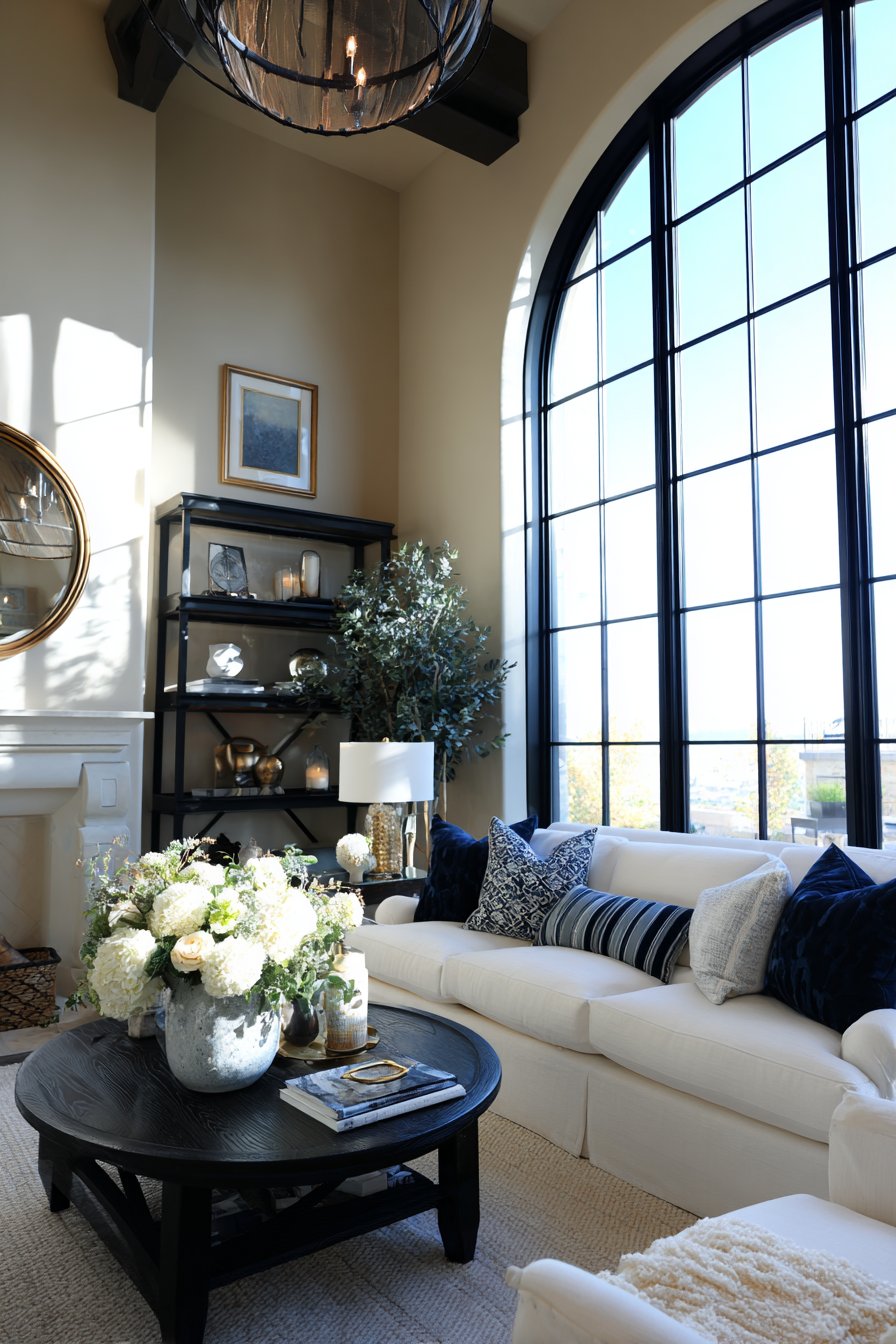 Black Accents Provide Essential Contrast and Drama