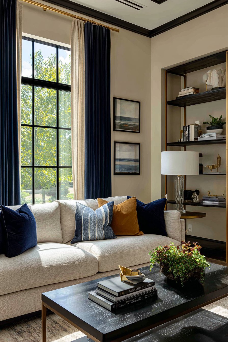 Black Accents Provide Essential Contrast and Drama