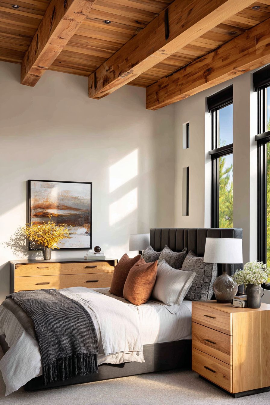 Low-Profile Furniture Emphasizes Ceiling Height