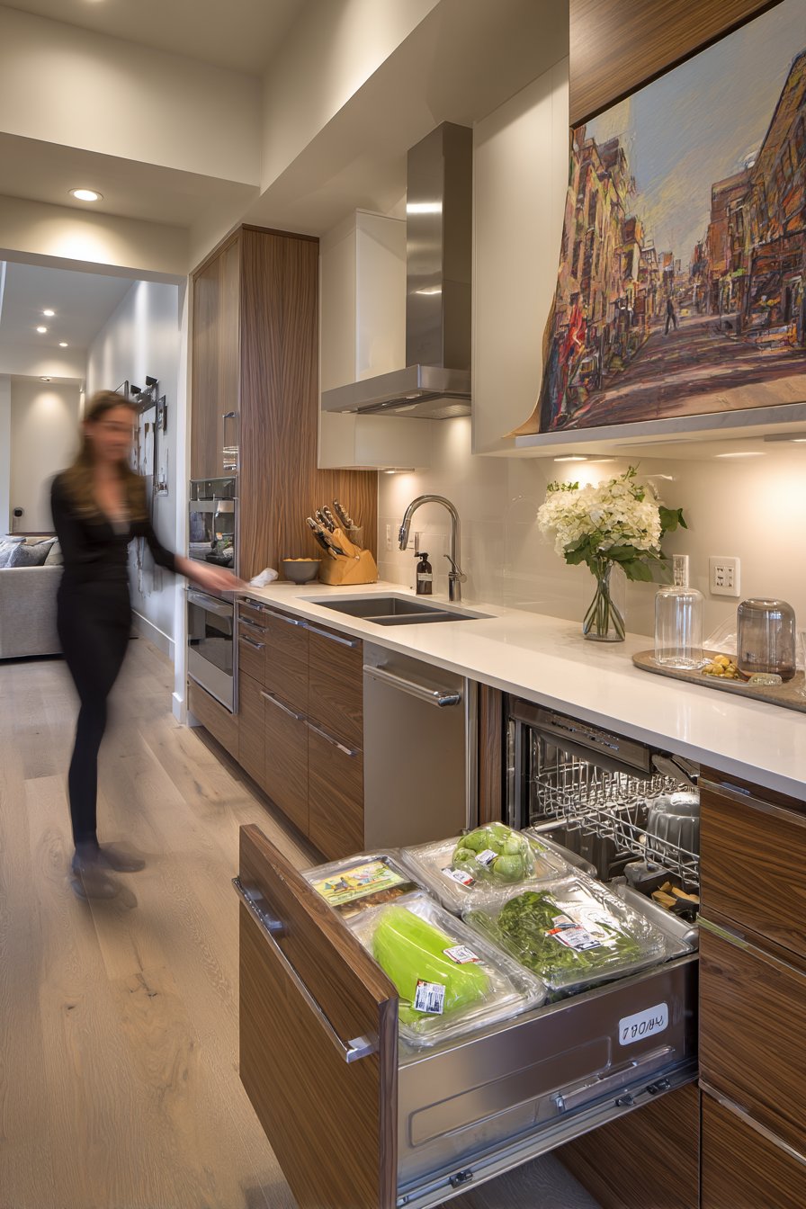 Practice the "Two-Minute Tidy" Before Leaving the Kitchen