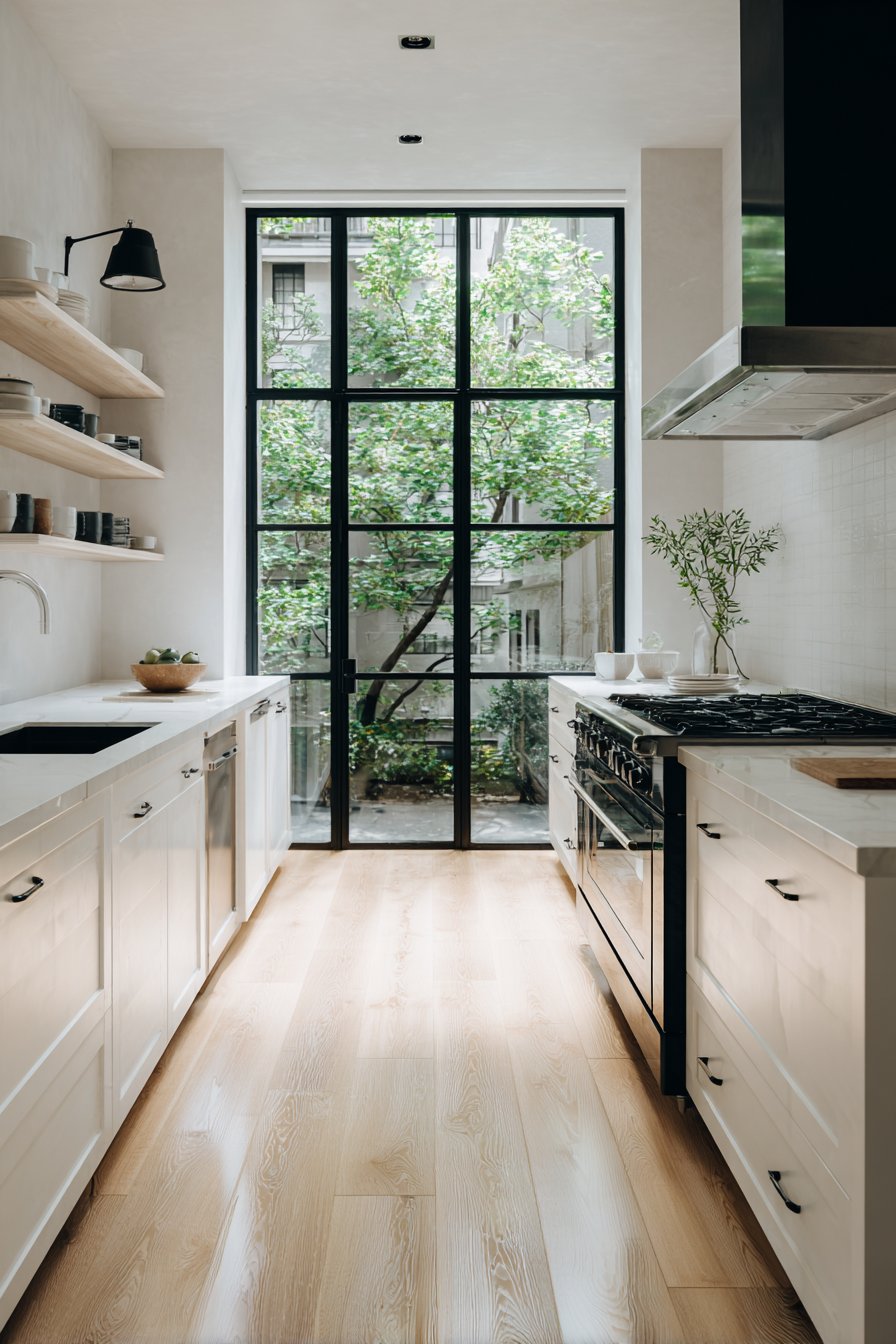 Create Contrast with Black Window Frames and Doors