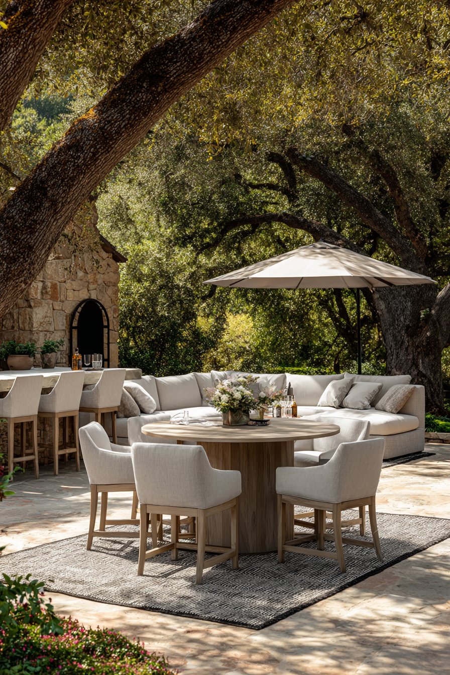 Add Comfortable Seating and Dining Areas