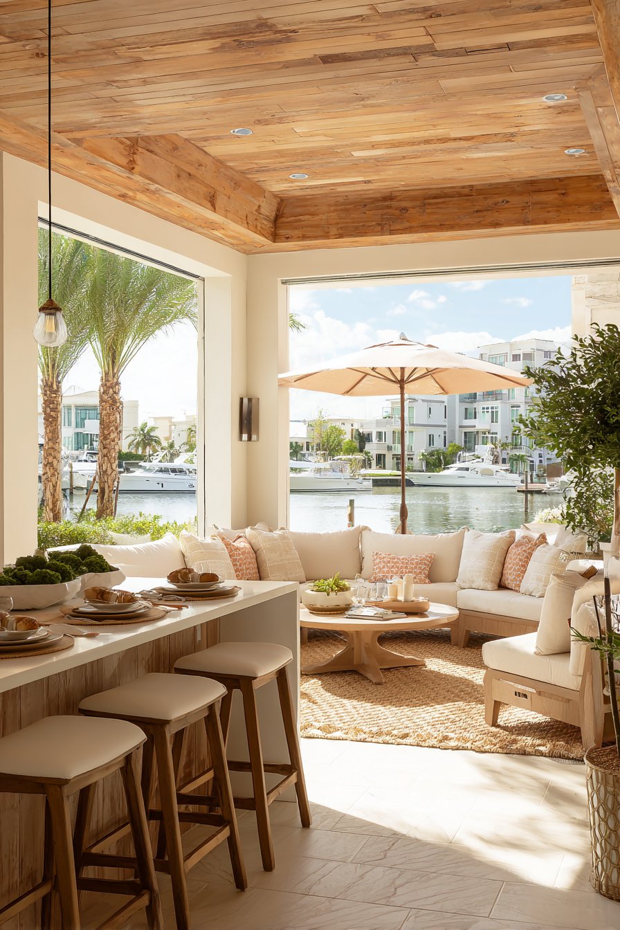 Add Comfortable Seating and Dining Areas